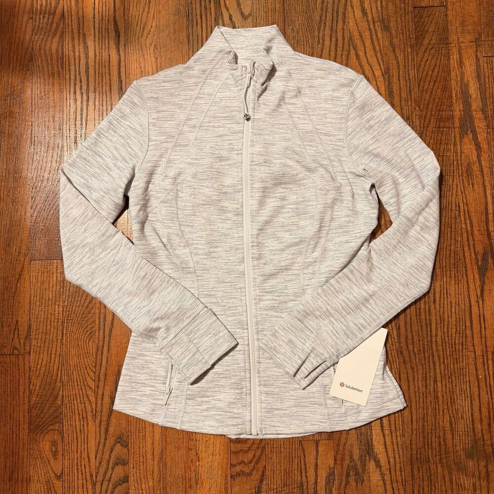 NWT Lululemon Define Jacket WSNB Nimbus Gray Size 10 Running Yoga Pilates